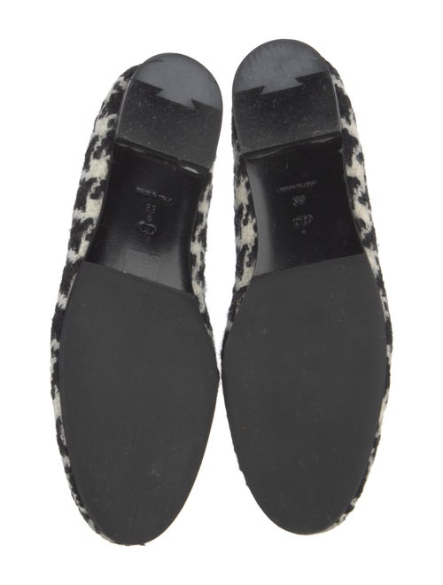 Christian Dior Wool Houndstooth Print Loafers