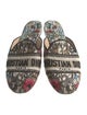 Christian Dior Canvas Printed Mules