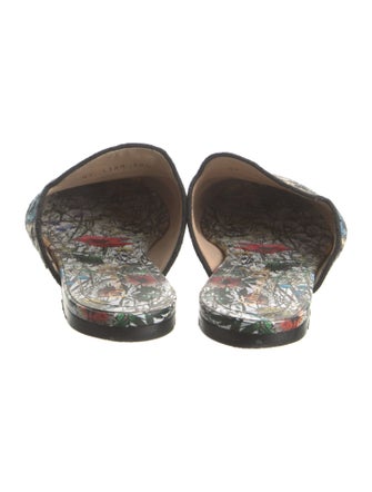 Christian Dior Canvas Printed Mules