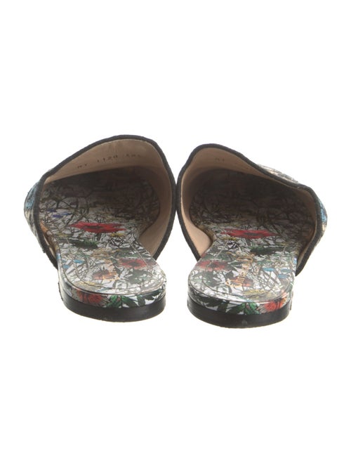 Christian Dior Canvas Printed Mules