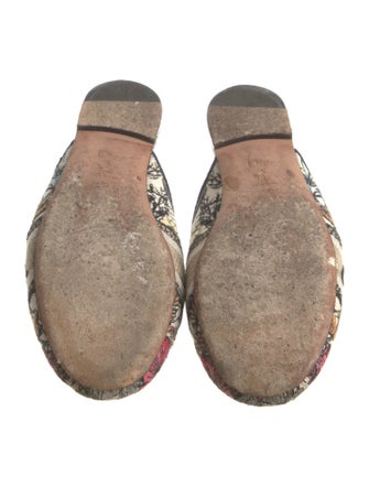 Christian Dior Canvas Printed Mules