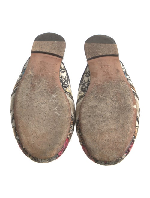 Christian Dior Canvas Printed Mules