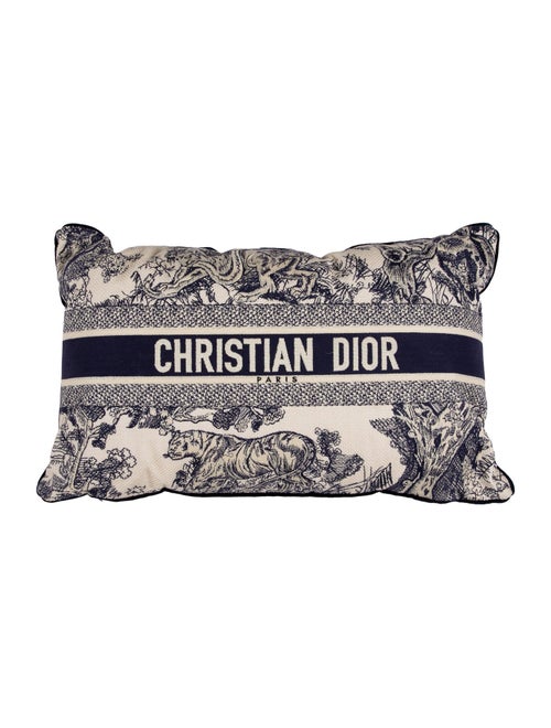 Christian Dior Dioriviera Toile de Jouy Rectangular Throw Pillow