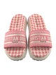 Christian Dior Canvas Printed Slides
