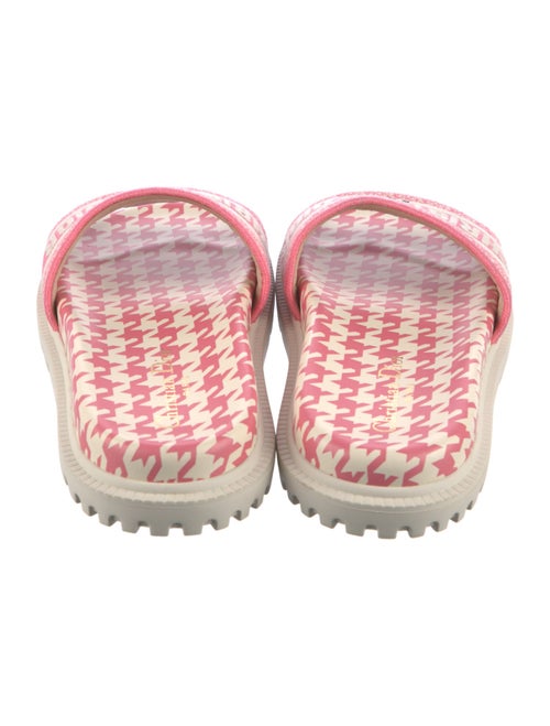 Christian Dior Canvas Printed Slides