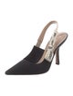 Christian Dior Graphic Print Slingback Pumps