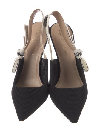 Christian Dior Graphic Print Slingback Pumps