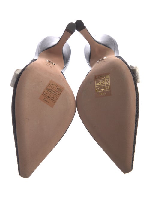 Christian Dior Graphic Print Slingback Pumps