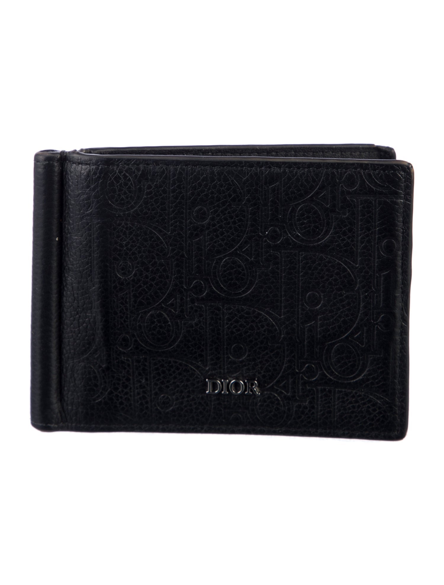 DIOR MEN Oblique Jacquard Leather Wallet