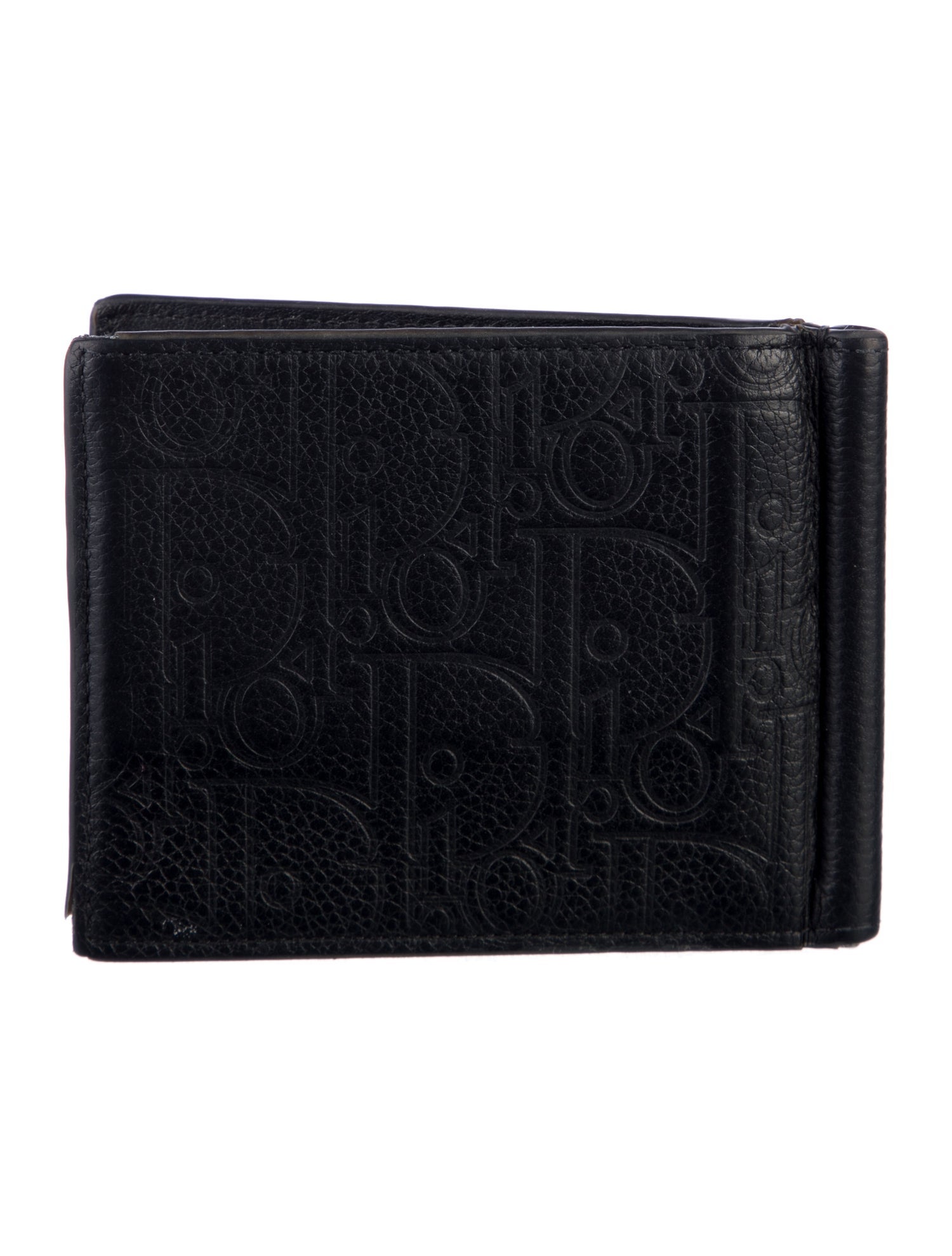 DIOR MEN Oblique Jacquard Leather Wallet