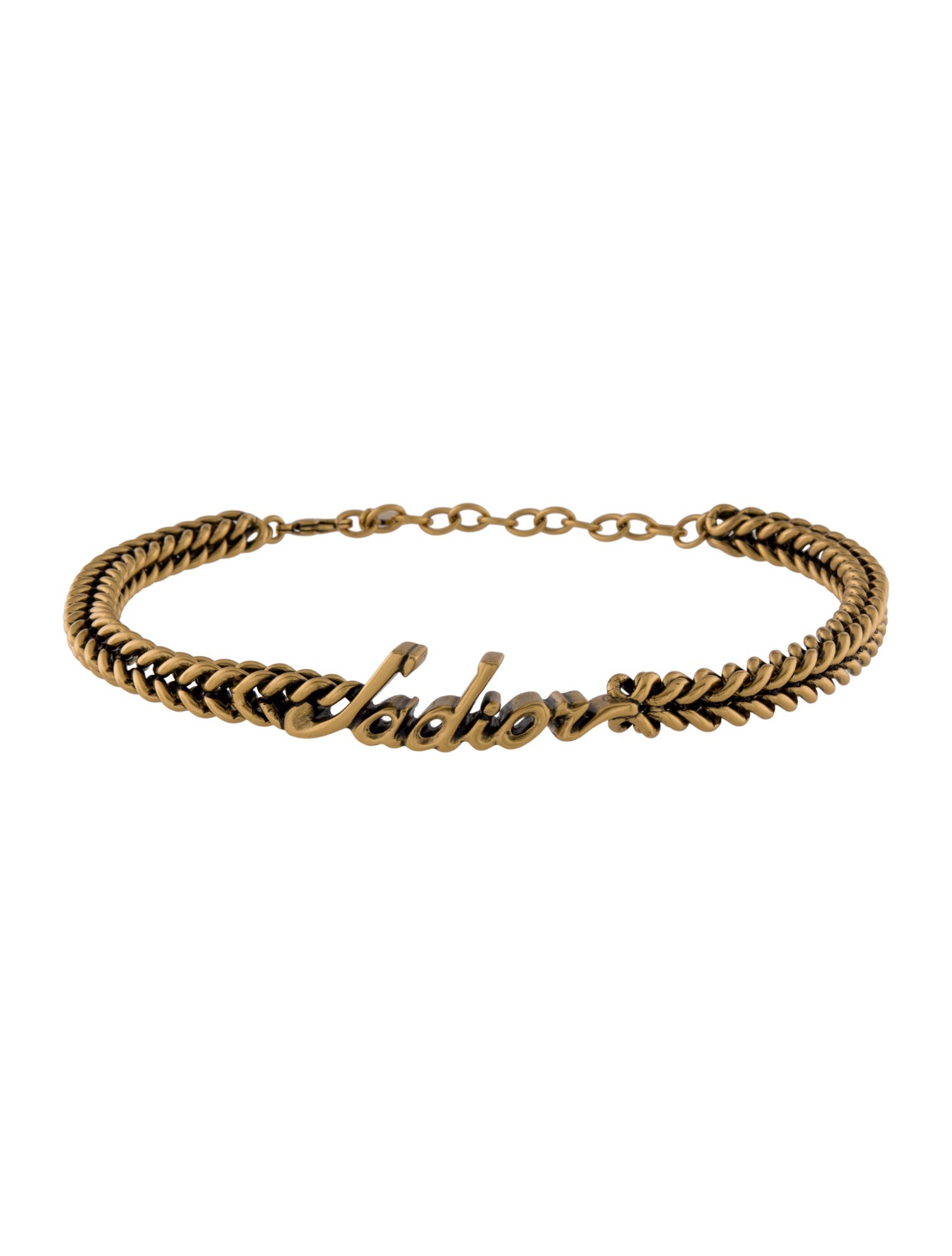 Christian Dior J'Adior Chain Link Choker Necklace