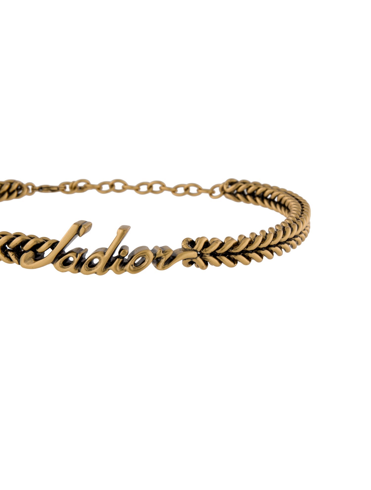 Christian Dior J'Adior Chain Link Choker Necklace