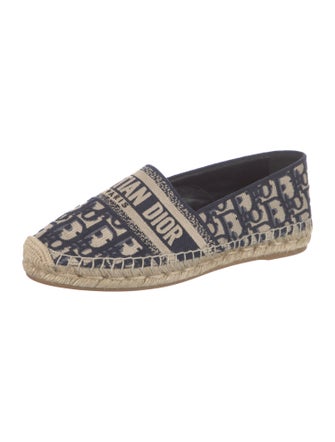 Christian Dior Oblique Jacquard Canvas Espadrilles