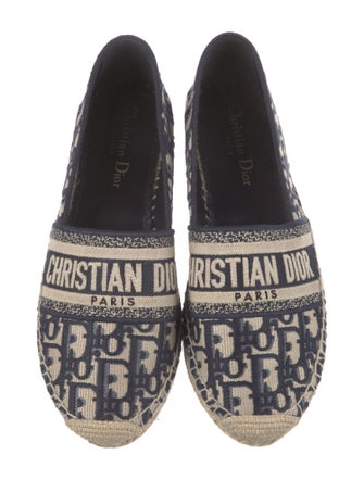 Christian Dior Oblique Jacquard Canvas Espadrilles