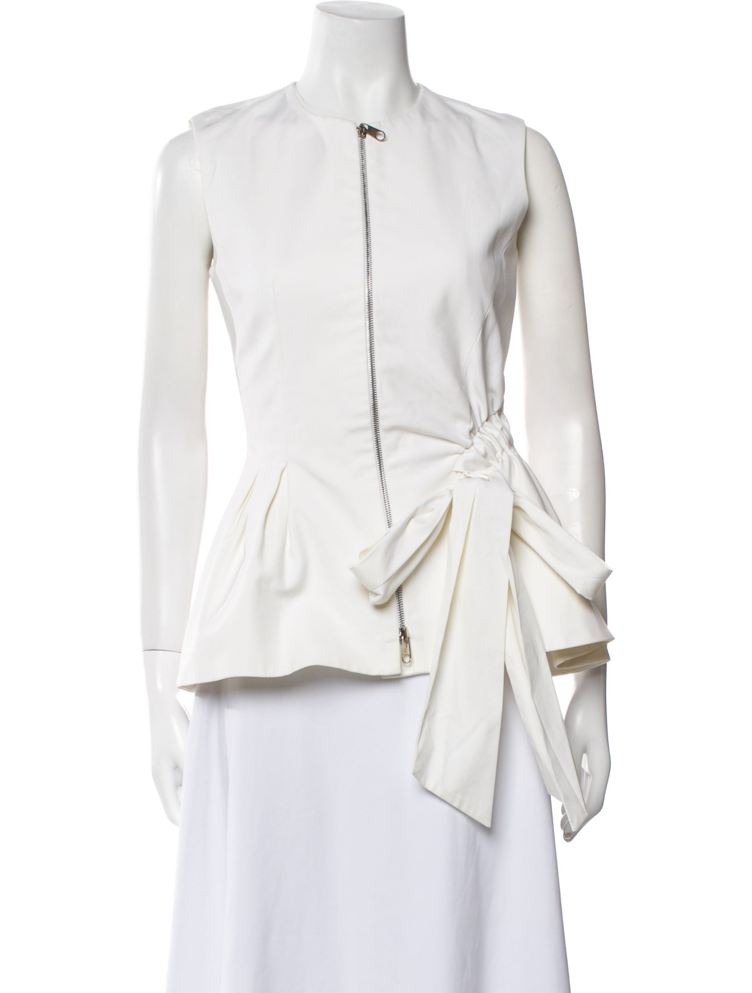 Christian Dior Crew Neck Sleeveless Blouse