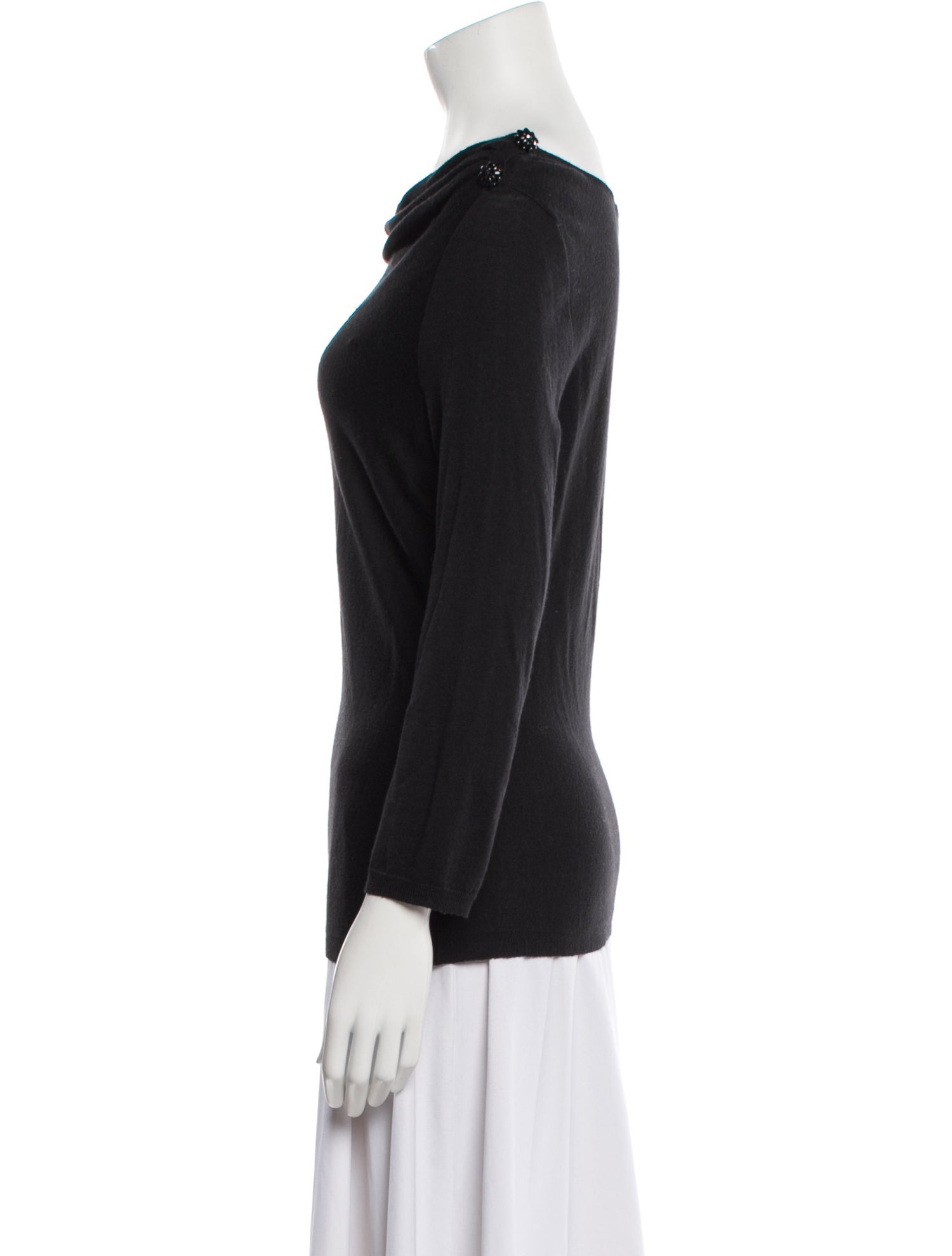 Christian Dior Wool Cowl Neck Sweater