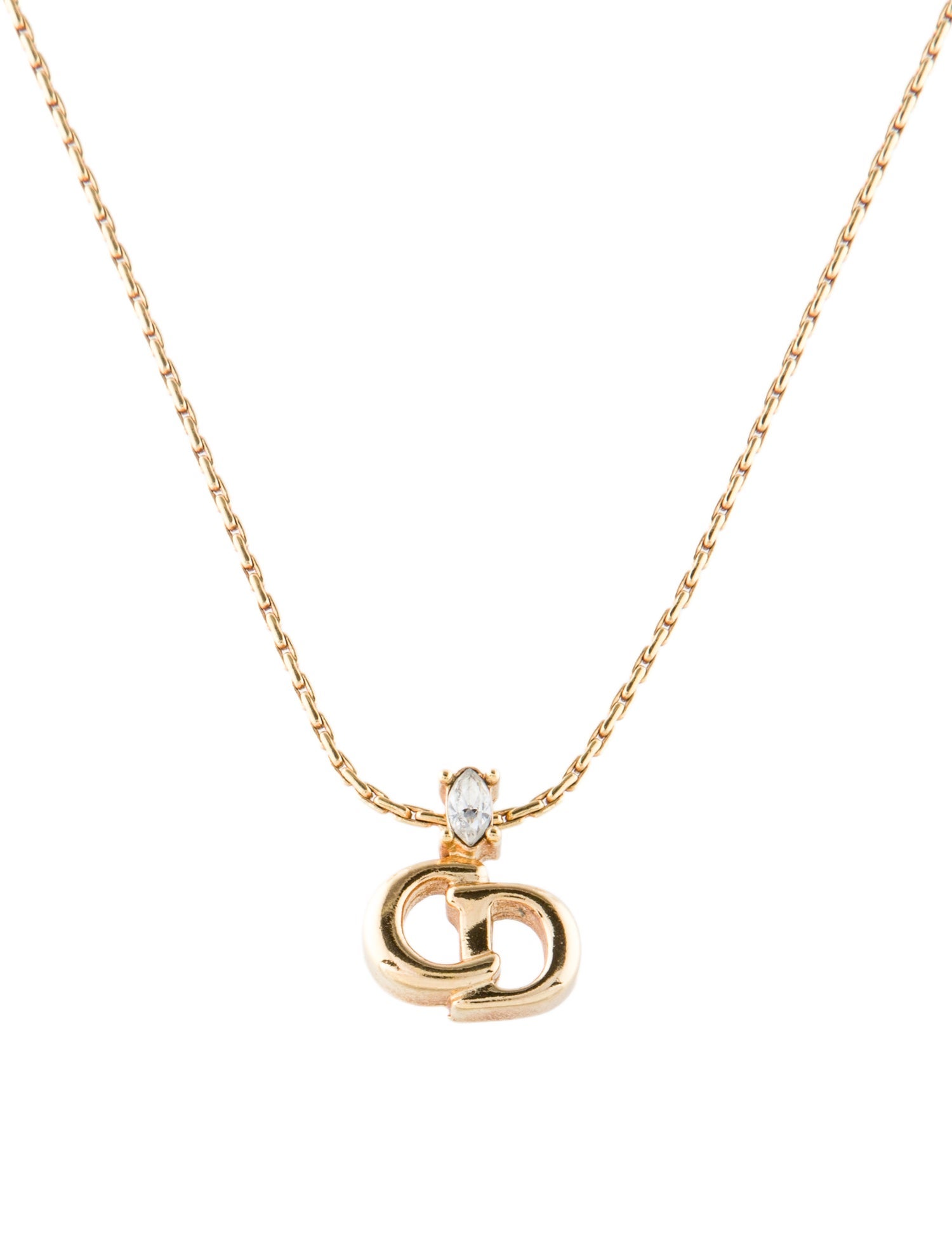 [CELINE]★Alphabetic Gold Necklace★Character M Mini Pendant CELINE]☆Alphabetic Gold Necklace☆Character M Mini Pendant
