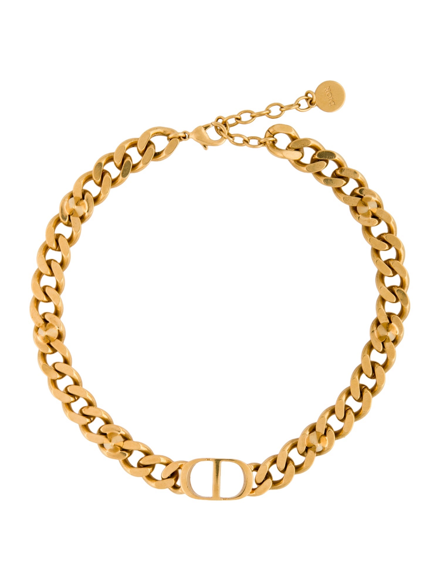Christian Dior Spiked 30 Montaigne Choker Necklace