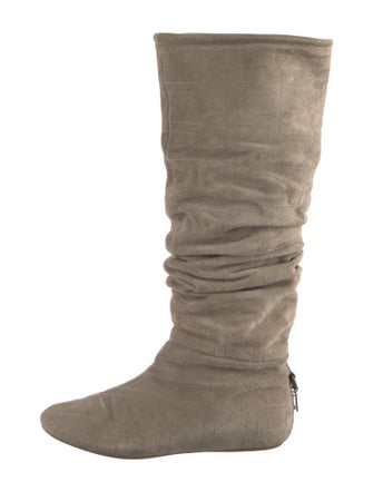 Christian Dior Suede Slouch Boots