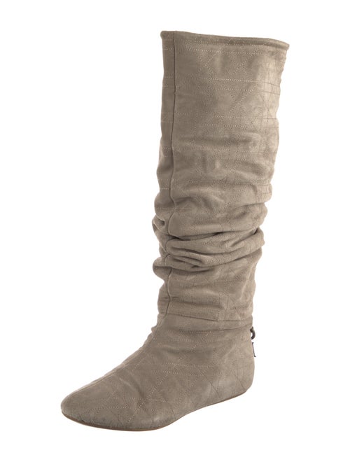 Christian Dior Suede Slouch Boots