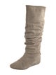 Christian Dior Suede Slouch Boots