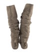 Christian Dior Suede Slouch Boots