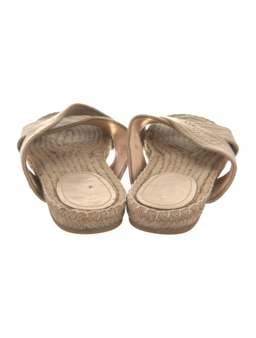 Christian Dior Canvas Embroidered Accent Espadrilles