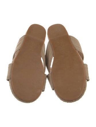 Christian Dior Canvas Embroidered Accent Espadrilles