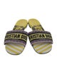 Christian Dior Canvas Printed Slides