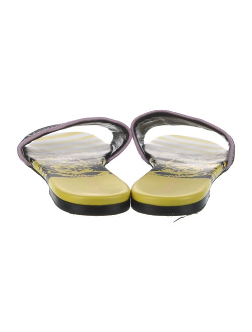 Christian Dior Canvas Printed Slides