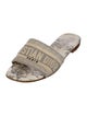 Christian Dior Canvas Animal Print Slides