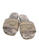 Christian Dior Canvas Animal Print Slides