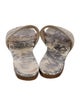 Christian Dior Canvas Animal Print Slides