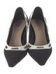 Christian Dior Printed Embroidered Accent Slingback Pumps