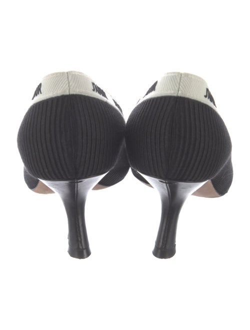 Christian Dior Printed Embroidered Accent Slingback Pumps