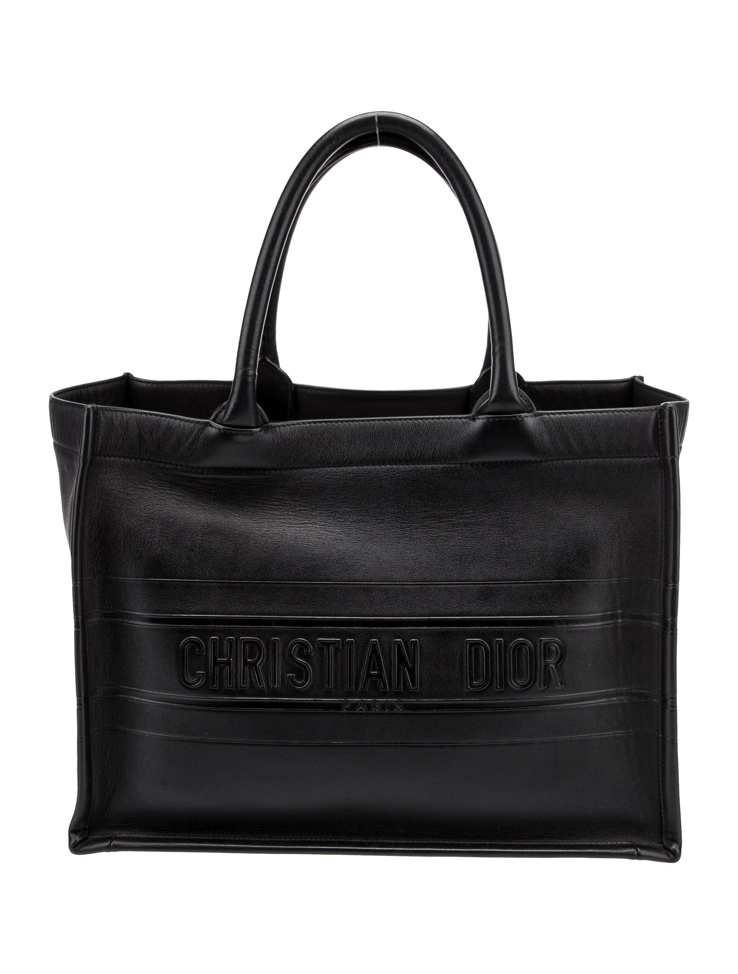 Christian Dior Embossed Leather Book Medium