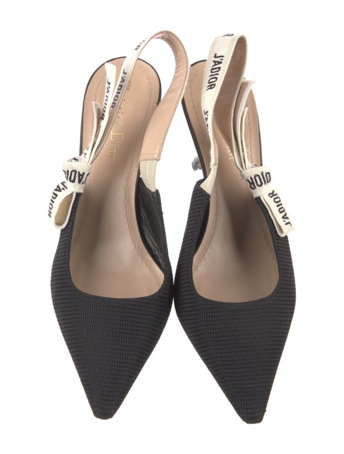 Christian Dior Bow Accents Slingback Pumps