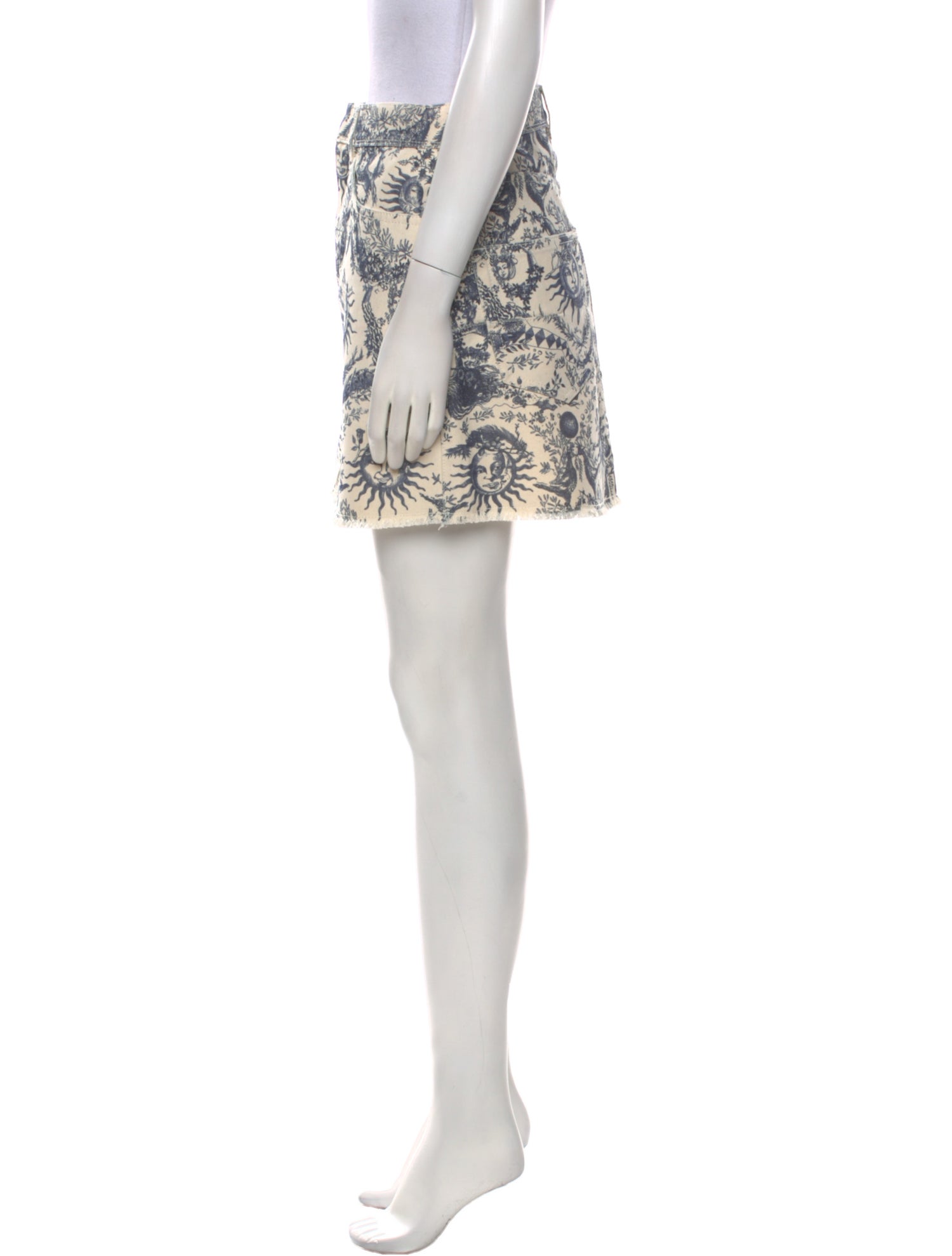 Christian Dior Floral Print Mini Skirt