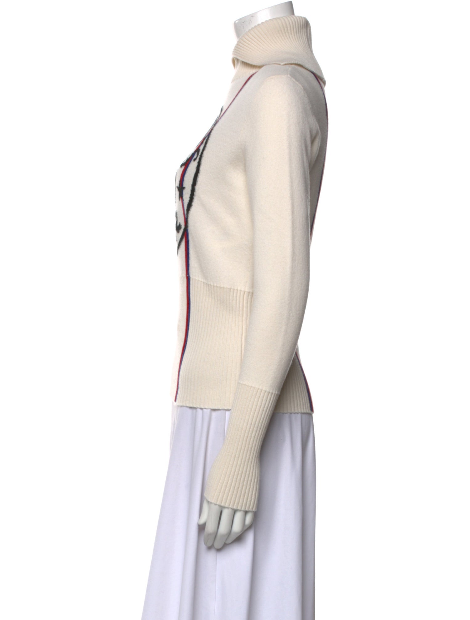 Christian Dior Cashmere Graphic Print Sweater