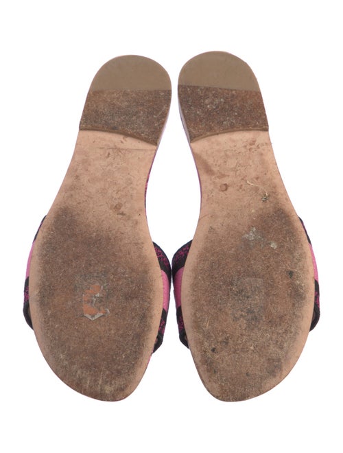 Christian Dior Canvas Printed Slides