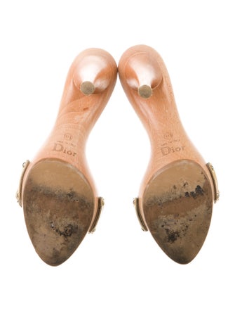 Christian Dior Patent Leather Studded Accents Slides