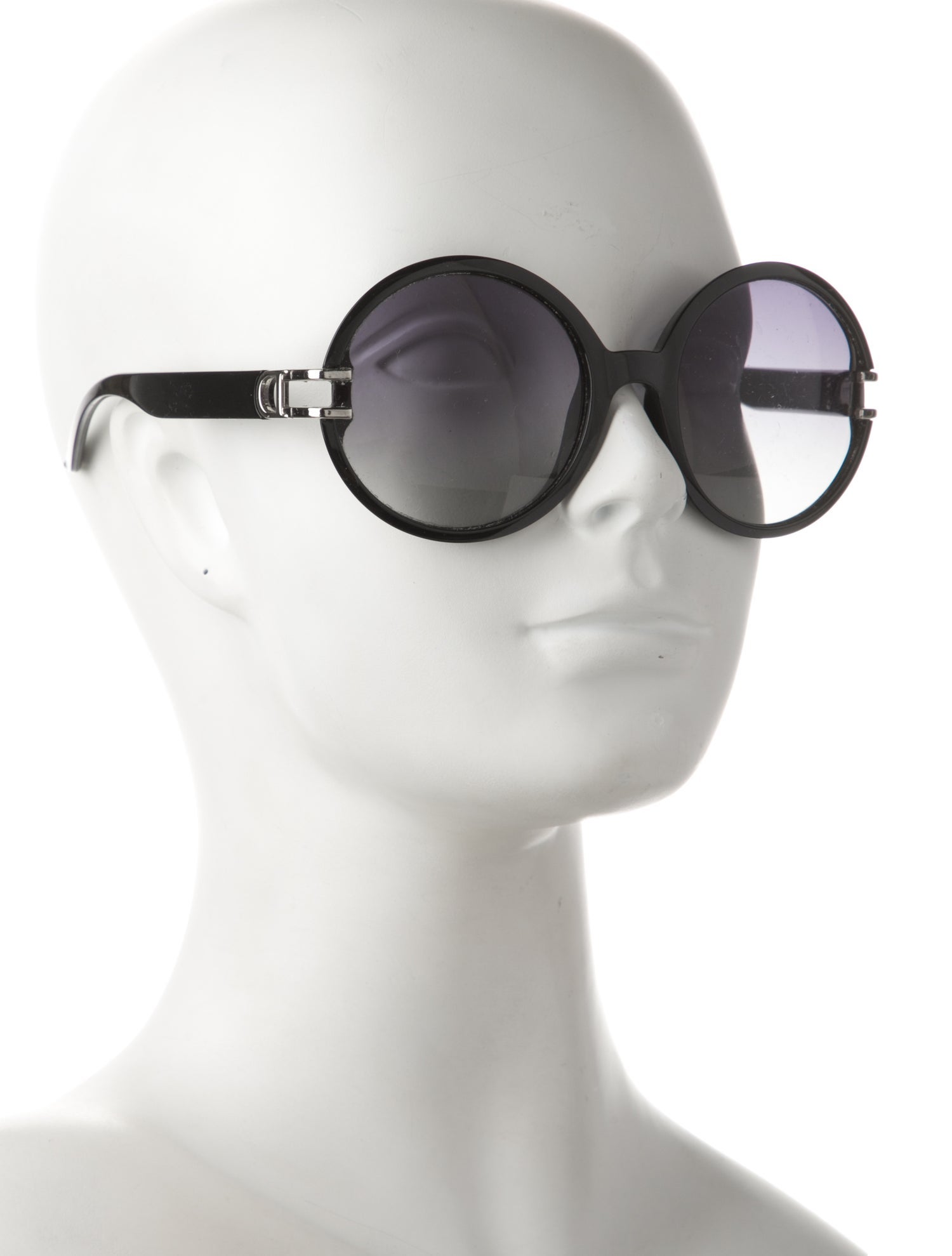 Christian Dior Cannage Pattern Round Sunglasses