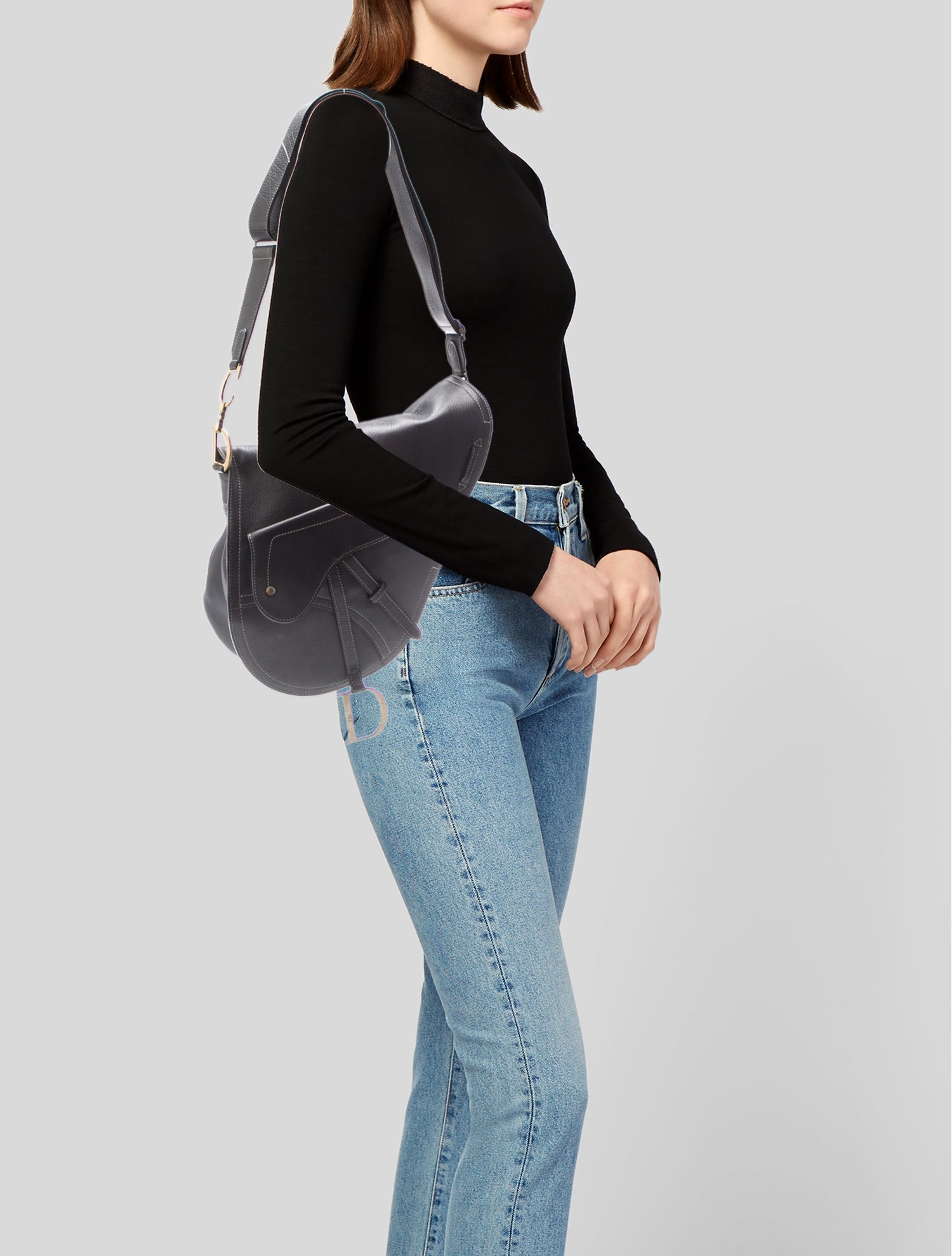 Christian Dior Leather Vintage Saddle