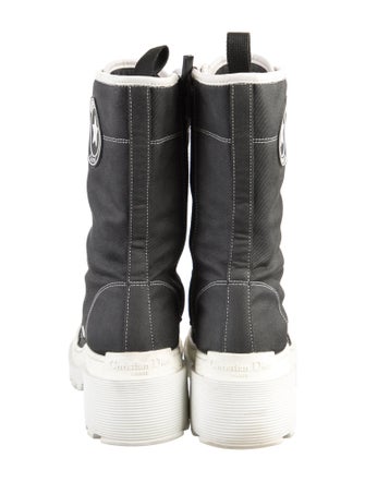 Christian Dior Canvas Combat Boots