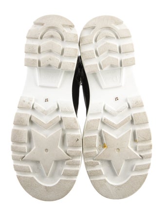 Christian Dior Canvas Combat Boots