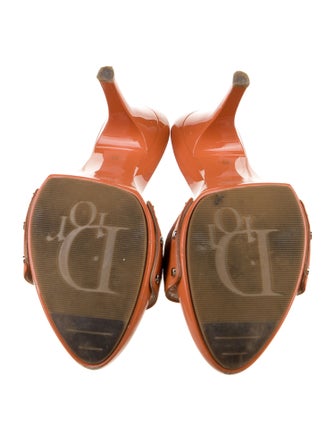 Christian Dior Leather Studded Accents Slides