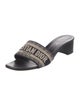 Christian Dior Leather Printed Slides