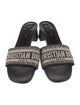 Christian Dior Leather Printed Slides