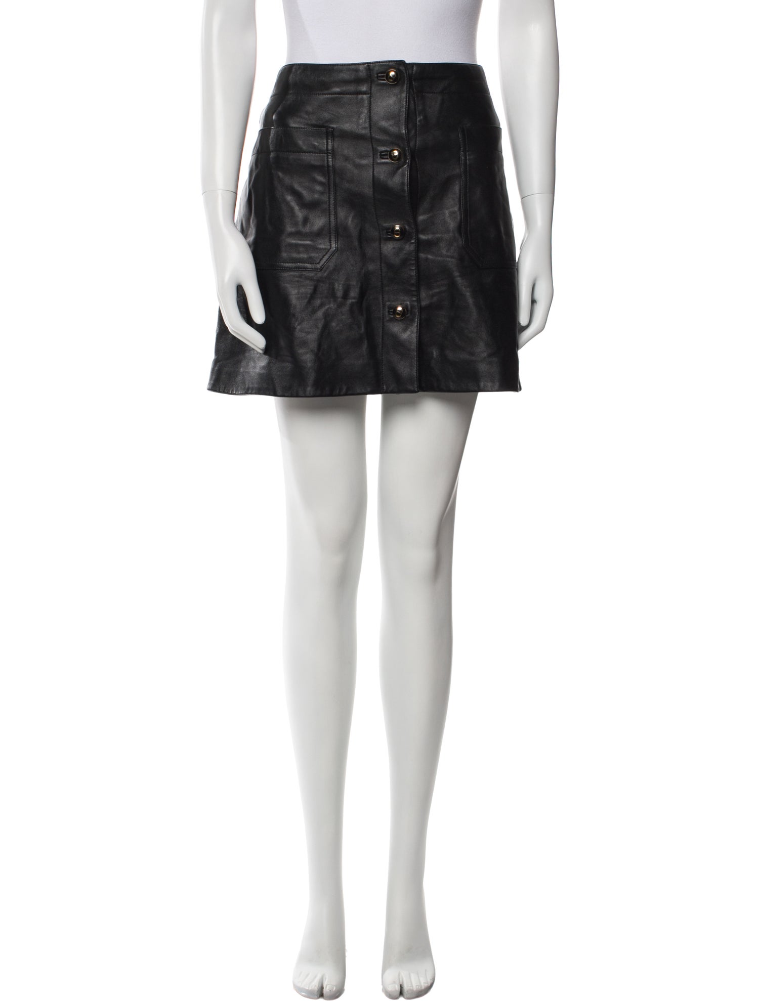 Christian Dior Leather Mini Skirt