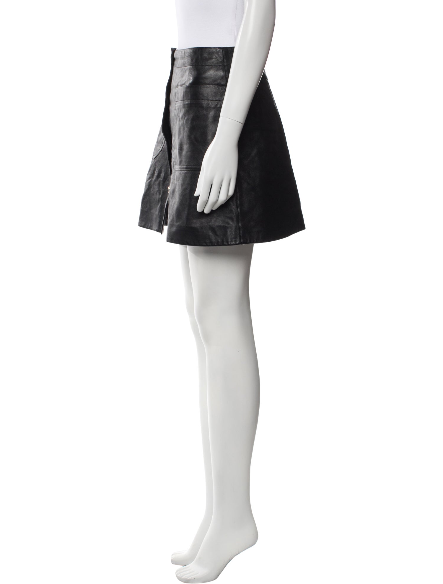 Christian Dior Leather Mini Skirt